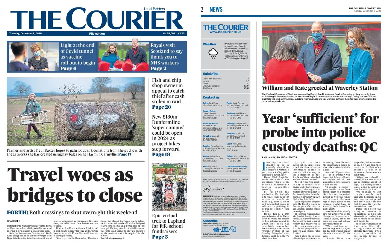 The Courier Fife December 08, 2020 / AvaxHome