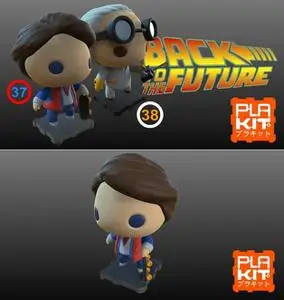 Back To The Future Marty and Doc Brown Pack