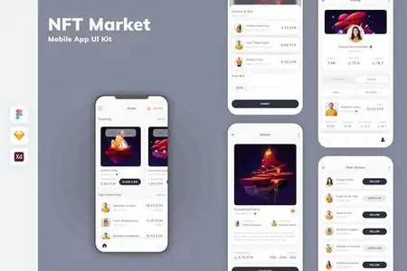 NFT Market Mobile App UI Kit