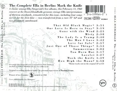 Ella Fitzgerald - The Complete Ella In Berlin: Mack The Knife - 1960 (1993)