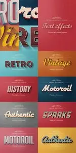 CreativeMarket Retro Vintage Text Effects
