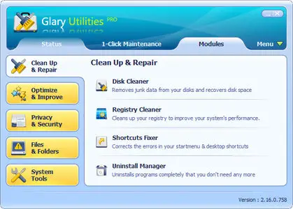 Glary Utilities PRO 2.16.0.758 Multilanguage