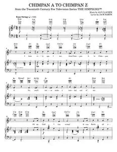 Chimpan A To Chimpan Z - Bob Harris, Matt Groening, Paul Francis Webster, The Simpsons, The Simpsons (Piano-Vocal-Guitar