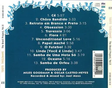 Toots Thielemans - The Brasil Project Vol. II (1993) {Private Music}