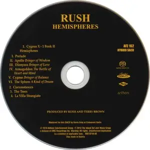 Rush - Hemispheres (1978) [2013 Audio Fidelity] **REPOST - NEW RIP**