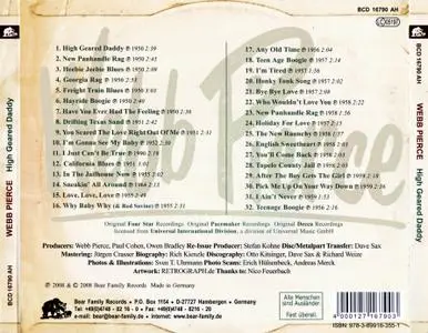 Webb Pierce - High Geared Daddy (2008) {Bear Family BCD16790AH rec 1950-1959}