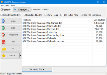 VovSoft Document Manager 1.3