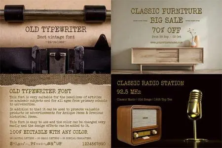 Old Typewriter - Best Vintage Slab Serif Font