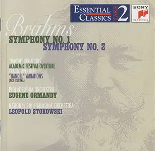 Johannes Brahms - Philadelphia Orchestra, Ormandy / National Philharmonic Orchestra, Stokowski - Symphonies 1 & 2 (1997)