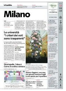 la Repubblica Milano - 18 Aprile 2018