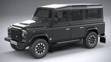 Land Rover Defender Works V8 4-door 2018 3d model