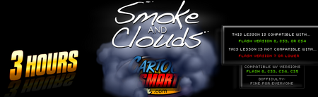 Cartoon smart-Smoke and Clouds