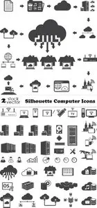 Vectors - Silhouette Computer Icons