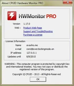 CPUID HWMonitor Pro 1.17 + Portable