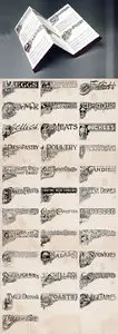 Vector Set - Vintage Food Titles