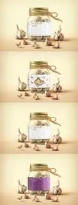 Garlic Jar Mockup XBCW82R