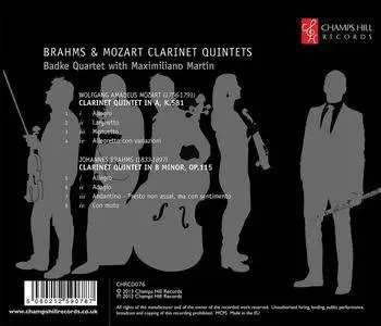 Brahms & Mozart - Clarinet Quintets - Maximiliano Martin & Badke Quartet (2014) {Champs Hill Records CHRCD076}