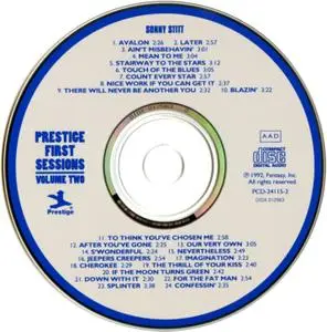 Sonny Stitt - Prestige First Sessions (1992) {Prestige PCD-24115-2 rec 1950-1951}