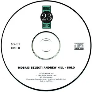 Andrew Hill - Mosaic Select 23: Solo (2006) {3CD Set, Mosaic Records MS-023 rec 1978}