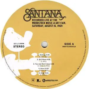 Santana - Woodstock (Saturday, August 16, 1969) (2017) [Vinyl Rip 16/44 & mp3-320 + DVD] Re-up