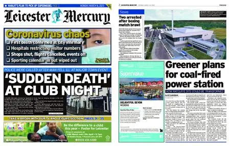 Leicester Mercury – March 16, 2020