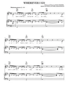 Wherever I Go - OneRepublic One Republic (Piano-Vocal-Guitar)