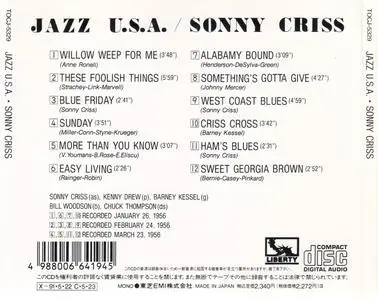 Sonny Criss - Jazz U.S.A. (1956) {Liberty Japan TOCJ-5329 rel 1990}