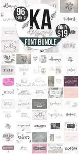 Best of 2018 BIG Font Bundle - KA Designs