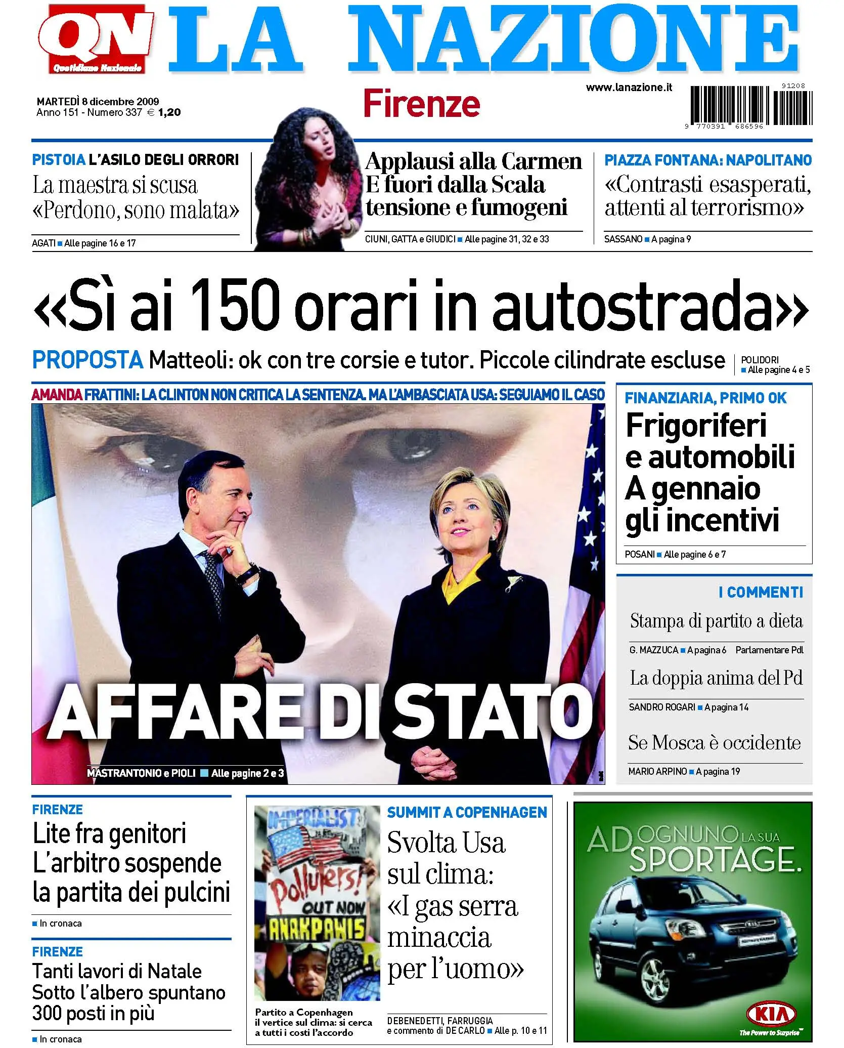 La Nazione 08.12.2009