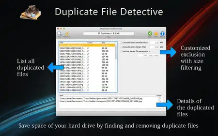 Duplicate File Detective v1.04 Mac OS X