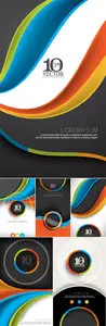 Business Abstract Templates Vector