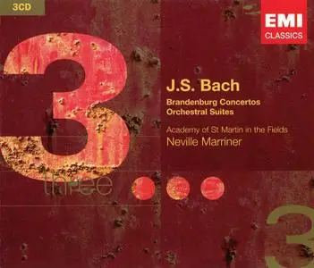 Neville Marriner, Academy of St Martin in the Fields - Johann Sebastian Bach: Brandenburg Concertos, Orchestral Suites (2007)