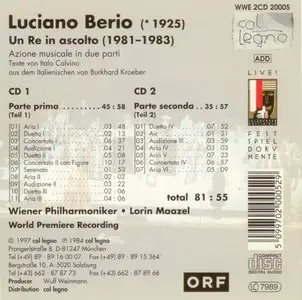 Luciano Berio - Un Re in ascolto (1997)