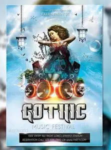 GraphicRiver Gothic Music Flyer