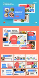 Kindergarten School Program - Powerpoint Template