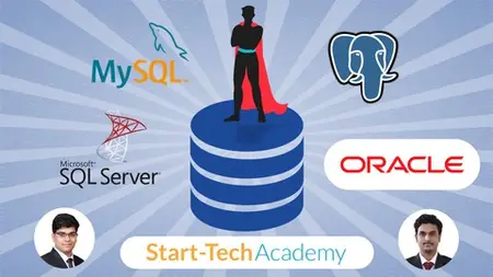 4-In-1 Bundle: Mysql, Postgresql, Microsoft Sql & Oracle Sql