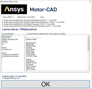 ANSYS Motor-CAD 2025 R2.1