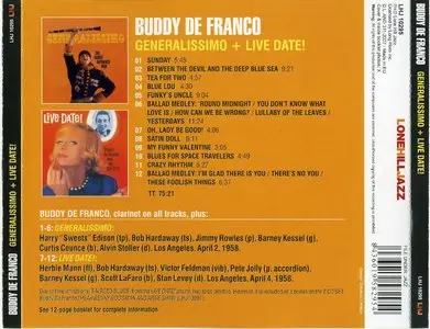 Buddy DeFranco - Generalissimo + Live Date! (1958) {Verve--Lone Hill Jazz LHJ10295 rel 2007}