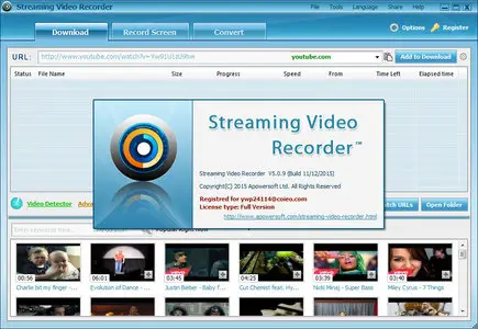 Apowersoft Streaming Video Recorder 5.0.9 (Build 11/12/2015) Multilingual