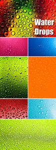 Stock Photo - Water Drops Backgrounds