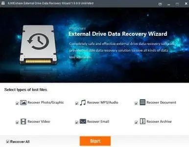 IUWEshare External Drive Data Recovery Wizard 1.9.9.9 Unlimited Portable