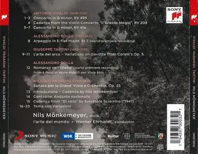 Nils Mönkemeyer, L'arte del mondo, Werner Ehrhardt - Vivaldi, Paganini, Tartini (2021)