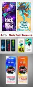 Vectors - Music Party Banners 2