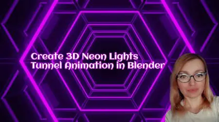 Create Neon Lights Tunnel Animation in Blender