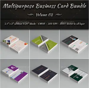 GraphicRiver - Multipurpose Business Card Bundle - Volume 2