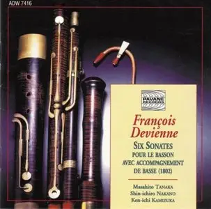 Francois Devienne – Six Sonates Pour le Basson Avec Accompagnement de Basse (1999)