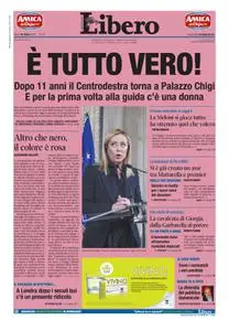 Libero - 22 Ottobre 2022