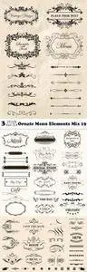 Vectors - Ornate Menu Elements Mix 19