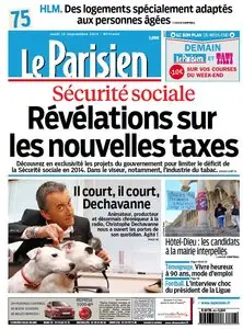 Le Parisien du Jeudi 13 Septembre 2013