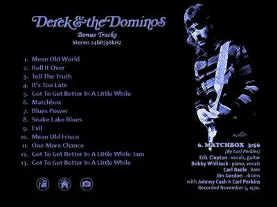 Derek & The Dominos - Layla And Other Assorted Love Songs (1970) [4CD, DVD, 2LP & Blu-ray]